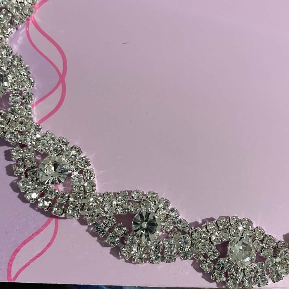 Silver Rhinestone Hair Comb - Picture 4 of 5